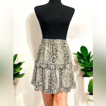 Michael Kors Python Print Ruffle Skirt - image 1
