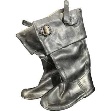 セリーヌ　PLANET RUBBER Ankle Boot 37 Celine Black Rubber and Neoprene Outdoor Ankle Boots Size 37