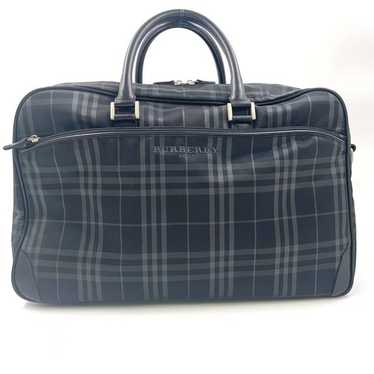 超美品 BURBERRY GOLF ゴールド刺繍 ボストンバッグ BURBERRY GOLF BLK SQ TOP STITCH ALL OVER DUFFLE TRAVEL BAG