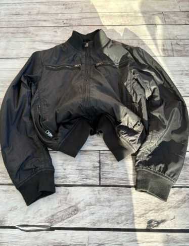 EMPORIO ARMANI 80s 90s フライトジャケット archive Emporio Armani, 1990s Double-zip Leather Quilted Flight