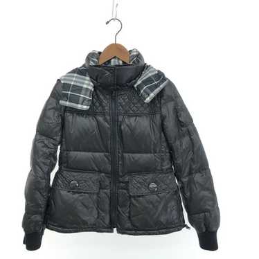 BURBERRY BLUE LABEL グレーライダージャケット 38 美品♪バーバリーブルーレーベル コットン ライダースジャケット