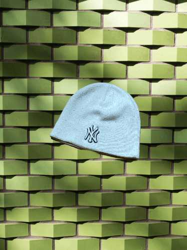 帽子 90s New York Yankees Logo 2color Beanie New york yankees beanie - Gem