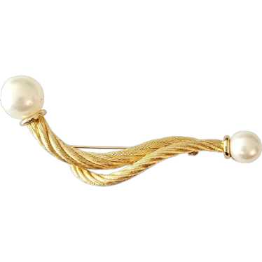 Christian dior vintage pearl brooch - Gem