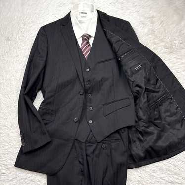 BURBERRY BLACK LABELスーツ BURBERRY BLACK LABEL Pinstripe Tailored Jacket Black 42L (K