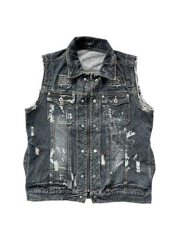 ジャケット・アウター vintage in the attic gimmick design vest Vintage in the Attic Japanese Brand Medium Outerwear Vest