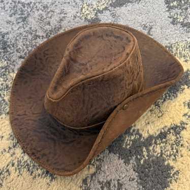 HENSCHEL HAT LEATHER MARINE CAP 米国製 Henschel Hat Company | Stark Leather Australian Hat – Hat Habit