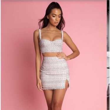 セットの値段！海外ブランド MESHIKI レース パンツスーツ ピンク XS New Two Piece Sets - Shop Online | MESHKI US