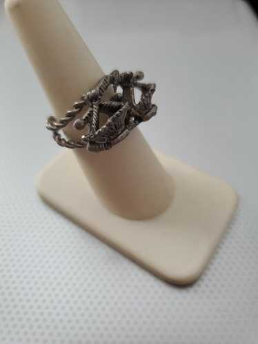 1970's Libra Symbol Adjustable Ring