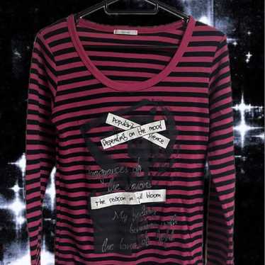 1点物 GINZI gauze shirt archive パンク 平成 y2k Vintage GAUZE T shirt Japanese Punk Hardcore / Gism Confuse
