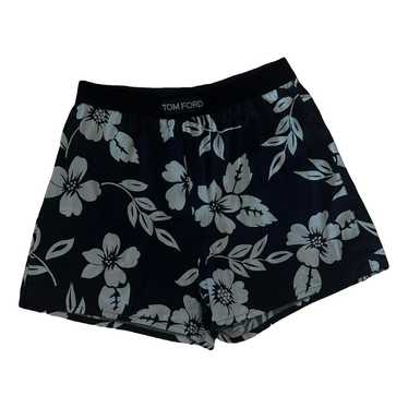 【関税＆送料込み】Tom Ford Floral-Print Silk Pj Shorts Clo TOM FORD Logo Band Floral Stretch Silk Pajama Shorts