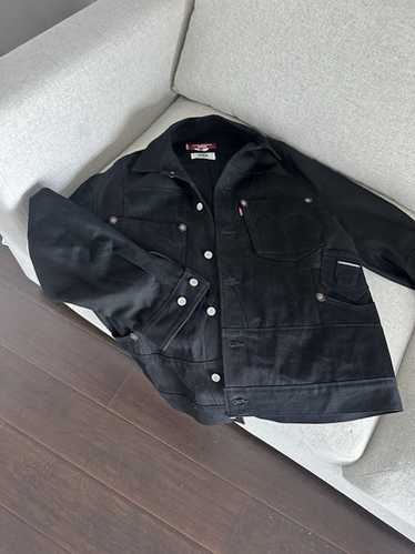 アウターその他 JUNYA WATANABE Junya Watanabe x Levi's shirt denim jacket x Levi's® denim jacket in black - Junya Watanabe | Mytheresa