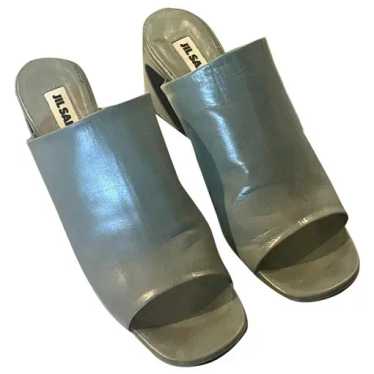 サンダル・ミュール JIL SANDER KHAKI LEATHER MULES Leather mules & clogs Jil Sander Beige size 38.5 EU in