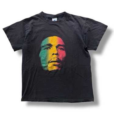 Vintage Zion Rootswear Bob Marley All Over Print T Sh… - Gem