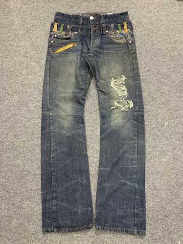 punkandyo army greenデニム　　パンクアンドヨー P&Y GREEN JEANS – PUNKANDYO