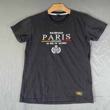 BALENCIAGA Tシャツ パリ ストラス ネロ 正規店買付【BALENCIAGA】Tシャツ パリ ストラス ネロ