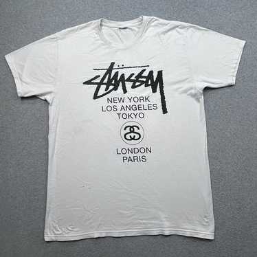 STUSSY ステューシー world tour 女神 print Tシャツ L Amazon | [ステューシー] グラフィックプリント 半袖Tシャツ