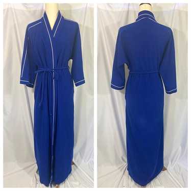 Vintage Vassarette Blue Robe Medium - Vintage Med… - image 1