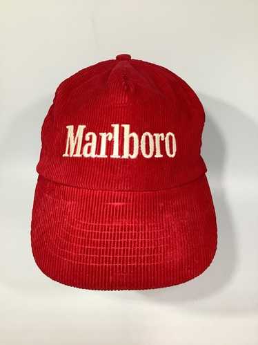 美品 Marlboro CORDS CAP マルボロ 企業 80s90sキャップ Vintage marlboro hat corduroy - Gem