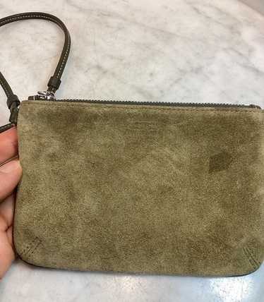 Purse coach green suede - Gem