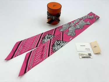 HERMES エルメス Les Zebres Bandana ゼブラ バンダナ Hermes 2020 Noir/Blanc/Noir LES ZEBRES Zebras Cashmere