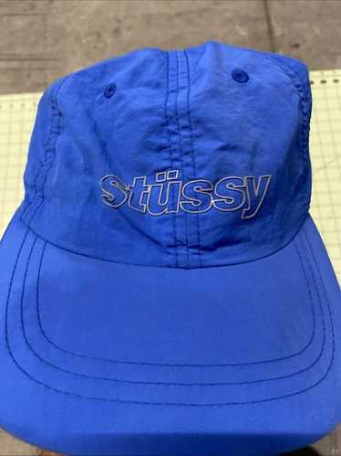 帽子 STUSSY NYLON HAT 90s USA OLD MODEL VINTAGE Stussy Capz 5 Panel Strapback Nylon Hat Cap Grey