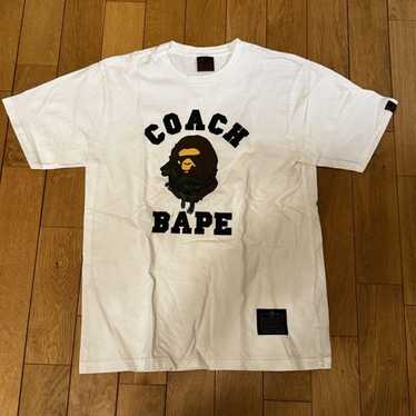 BAPE X COACH コラボ Tシャツ S 白 ホワイト Multi APE Bape x coach t - Gem