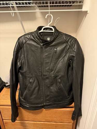 ジャケット・アウター G-STAR RAW BIKER HIGHWAY LEATHER JACKET G-STAR RAW Men's Biker Jacket, Black (Black D24747-c143-990