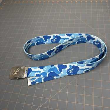 小物 BAPE ABC CAMO GI BELT BLUE Authentic a bathing ape bape abc camo GI belt blue new | eBay