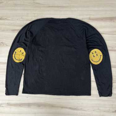 トップス KAPITAL Smilie Patch Long Sleeve Tee XL Kapital Unisex Smilie Patch Long Sleeve Tee, White – Glasswing