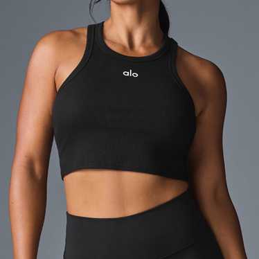 lululemon - Alo yoga タンクトップ　Aspire Tank 黒　S Aspire Tank - Black/White | ALO