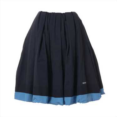 MY0738▲miumiu▲ミウミウ シルクスカート Silk イタリア製 36 中古・古着通販】MIU MIU (ミュウミュウ) ロゴデザイン ベルト