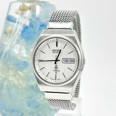 SEIKO セイコー TYPE II 7123-7000 クォーツ 腕時計 1978 Seiko Type II 7123-7000 Quartz Dress Watch | DC Vintage