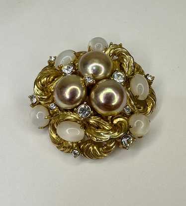 Christian dior vintage pearl brooch - Gem