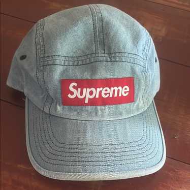 ⭐️ Supreme 17ss  Denim Logo Camp ⭐️ Supreme Denim Logo Camp Cap (SS17) - $46
