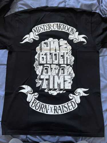 MISTER CARTOON BORN RAISED DICKIES L シャツ Born X Raised x Mister Cartoon x Dickies Pelon Shirt Khaki