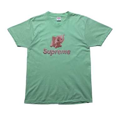 Supreme SS17 Elephant Tee 白orピンク (Supremeステッカー付き) Supreme Elephant Tee White Small Printing Short Sleeve