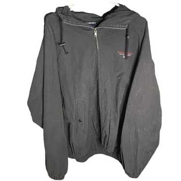 POLO SPORT グリーン×ホワイト ヴィンテージ 90s USA製 Vintage 90s Polo Sport Paint Distressed Quarter Zip