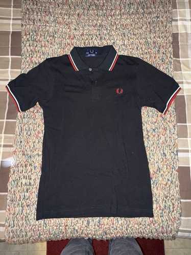 置物 FRED PERRY VINTAGE Vintage Pink & Black Fred Perry 1/4 Zip Sweatshirt | Size 8