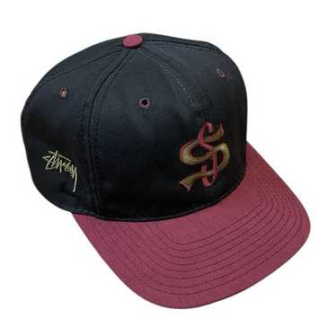 帽子 old STUSSY cap Vintage Stussy Capz Tartan Plaid Cap USA Baseball SnapBack