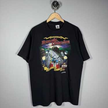 トップス Harley Davidson Jesus Vintage 90s Vintage Jesus Christ Harley Biker Y2K Men's Large Black