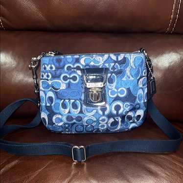 vintage coach old Blue アクセサリーポーチ 青 f3661fa5baeac57f23785f811d723e