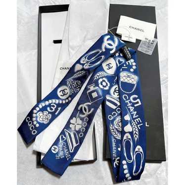 Chanel slim scarf silk - Gem