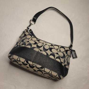 バッグ Coach Optic Signature Hook Demi Pouch Coach signature demi pouch - Gem