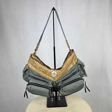 バッグ diesel 90s Archive leather shoulder bag Diesel Archive Leather Shoulder Bag Black Genuine Leather