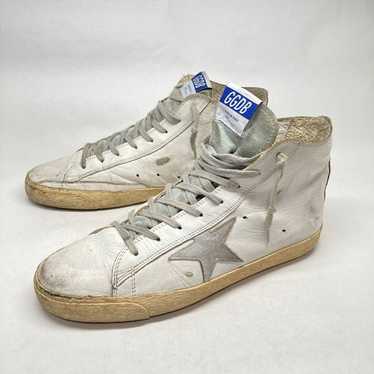 GOLDEN GOOSE FRANCY ハイカット37 美品 GOLDEN GOOSE◇ハイカットスニーカー/37/WHT/FRANCY : セカンド