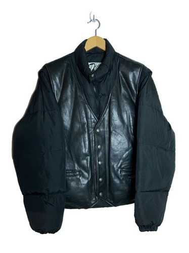 ☆新品未使用☆ Schott/LEATHER COMBI DOWN VEST Schott Down Filled Lambskin Vest 204DV