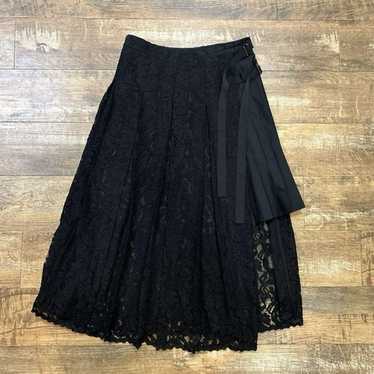 【関税&送料込】Sacai Black Wool Skirt Sacai Wool Asymmetrical Mini Skirt (Skirts) IFCHIC.COM