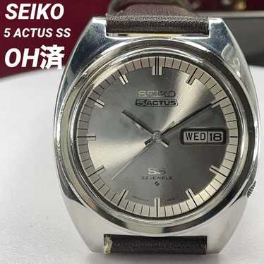美品 70s SEIKO 5 アクタス SS 風防新品 メタリックカラー 腕時計 Seiko 5 actus ss - Gem