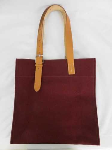 【HERMES】Etriviere Shopping bag Hermes Orange Etriviere Canvas Toile Shopping Bag - The