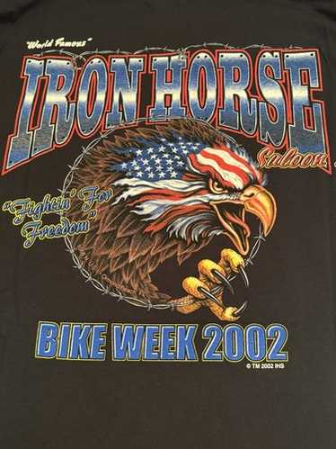 757 IRON HORSE BIKE WEEK 2002 スウェット Iron Horse Saloon Daytona Beach Bike Week 2003 Sew on